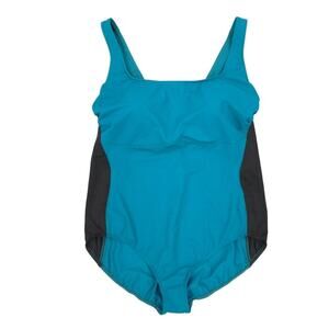 Miraclesuit One Piece Swimsuit Twilight Teal and Black